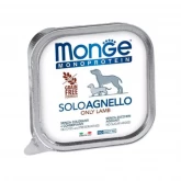 Monge Dog Solo Lamb, монобелковый паштет для взрослых собак из мяса ягненка, 150 гр.(арт.-4151)