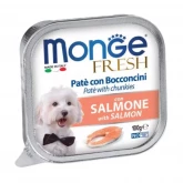 Monge Dog Fresh Salmon, консервы для собак, c лососем, 100 гр.(арт.-3086)