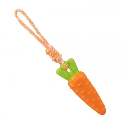 Игрушка "TRIXIE" для собак "Морковка" на веревке со звуком, 20см/39см (арт.-34708)