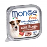 Monge Dog Fruit Lamb, консервы для собак, с ягненком и яблоком, 100 гр. (арт.-3222)