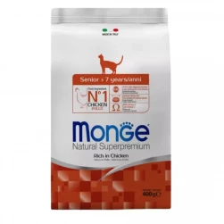 Monge Cat Senior Ck., корм для кошек в возрасте старше 7 лет, с курицей, 400 гр. (арт.-5562)
