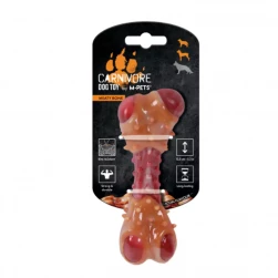 Игрушка M-PETS для собак "Карнивор" кость со вкус бекона, красная 13,5х5,7х4,9см (арт.-4978)