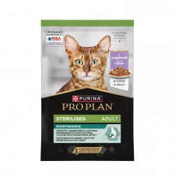 Pro Plan Nutrisavour Sterilised влажный корм для стерилизованных кошек, с индейкой в соусе, 85 гр.(арт.-3624)