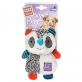 Игрушка Gigwi "Енот" SUPPA PUPPA для маленьких собак с пищалкой, 17,5см  (85007, 0072)