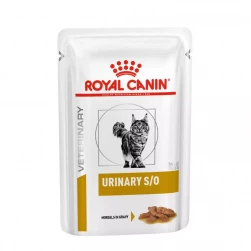 Royal Canin® Urinary S/O Feline Ckn, влажная диета, паучи для кошек, при мочекаменной болезни, с курицей в соусе (85 г.)