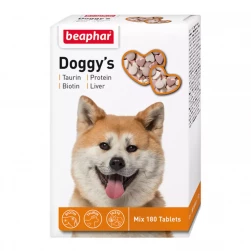 Доггис Микс "Doggy’s Mix", кормовая добавка для взрослых собак с таурином, биотином, протеином, уп-180 таб. (Beaphar)