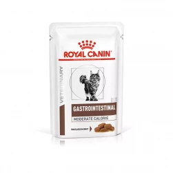 Royal Canin® Gastrointestinal Moderate Calorie Feline, влажная диета, паучи для кошек, при расстройствах пищеварения, в соусе (85 г.)