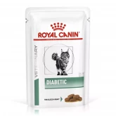 Royal Canin Diabetic Feline, влажная диета, паучи для кошек, при сахарном диабете, в соусе, 85 гр(1уп*12шт)(1980)