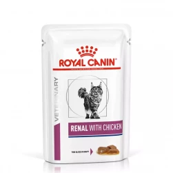 Royal Canin Renal Feline Ckn, влажная диета, паучи для кошек, при почечной недостаточности, с курицей (85 г.)(арт.-0458)