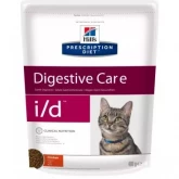 Hill's Prescription Diet i/d Digestive Care Cat, корм диета для кошек при заболеваниях желудочно-кишечного тракта 0,4 кг (арт-606178 и арт.-605770)