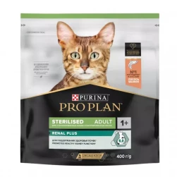 Pro Plan Sterilised, корм для стерилизованных кошек с лососем, 400гр.(арт.-6287 и арт.-6591)
