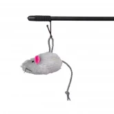 Дразнилка "TRIXIE" для кошек с пушистой мышью, 50см.(арт.-4105)
