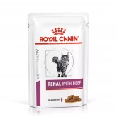 Royal Canin® Renal Feline Beef, влажная диета, паучи для кошек при почечной недостаточности, с говядиной (85 г.)