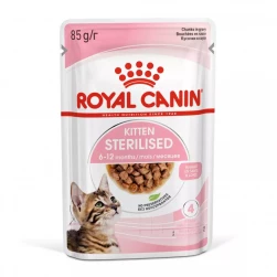 Royal Canin® Kitten Sterilised in Gravy, паучи для стерилизованных котят, в соусе (85г.)