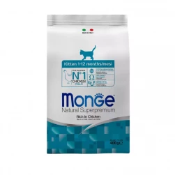 Monge Cat Kitten Ck., корм для котят в возрасте от 1 до 12 месяцев, с курицей, 400 гр. (арт.-4862)