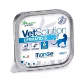 Monge VetSolution Cat Dermatosis, влажная диета для кошек с заболеваниями кожи, 100 гр.(арт.-4601 и 4823)
